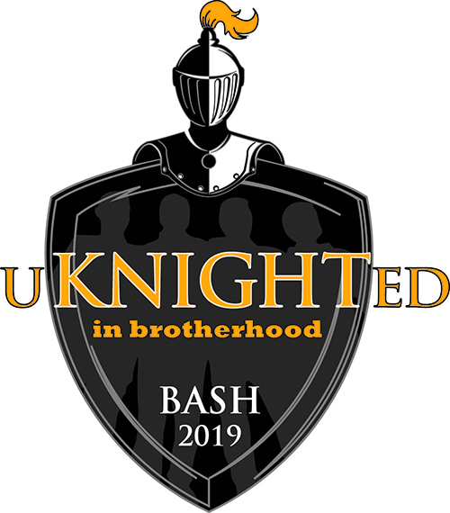This is the official BASH logo. Everyone is excited for BASH 2019. The theme of this year is UKNIGHTED in Brotherhood.