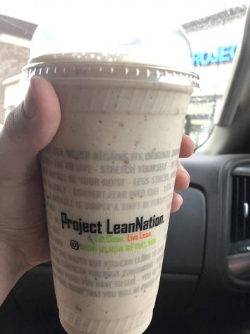 The Hangover shake, at Project Lean Nation. This shake was cool and refreshing following a workout.