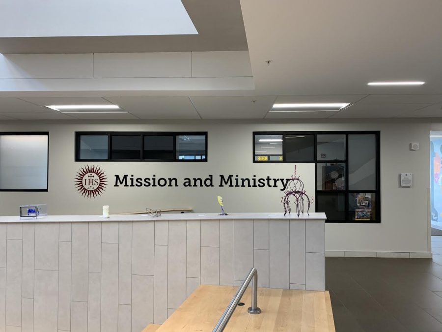 McQuaid Jesuit Mission and Ministry office located in The Wegman Family Science and Technology Center. This is where a lot of ideas are brought up and carried out for students to commit acts of service in the community.
